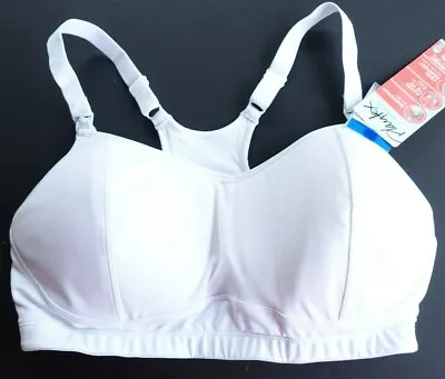 Playtex Maternity Nursing Bra Women Small Low Impact Sports  Style US3010 White • $9.95