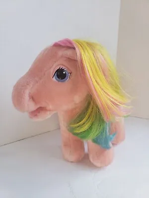 Vintage 1984 HASBRO G1 MY Little Pony Rainbow Pink PARASOL SOFTIES Plush #SH 2 • $14.95