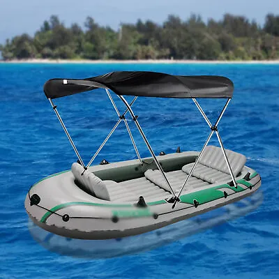 Boat Topside Cover 600D Oxford Cloth UV Protect Aluminum Alloy Sunshade Cover • $99.75