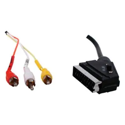 £4.56 • Buy Scart Plug To 3x RCA Phono Male Plugs Lead 1.5m