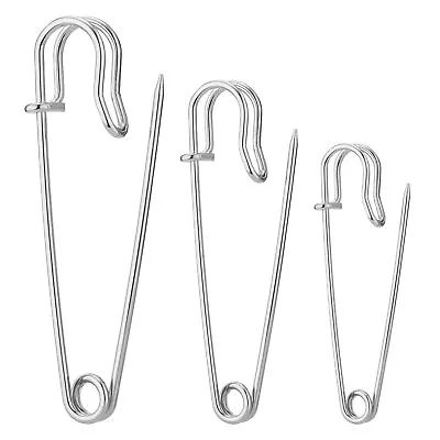 Large Safety Pins Pack Of 40 Safety Pins Heavy Duty Assorted (2  2.5  3 )... • $10.25