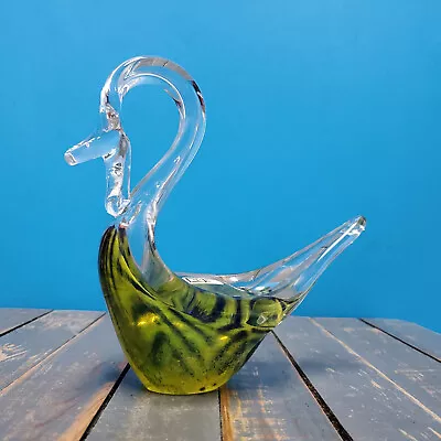 Rare Vintage Mdina Glass Swan Seahorse Paperweight Signed Art Glass Figurine • $22.07