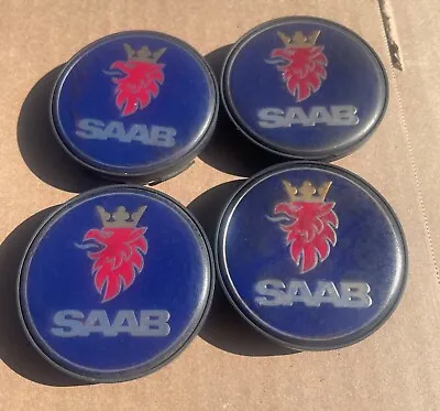 Saab 1999-2012 9-2X 9-3 9-5 9-7X 12802437 Center Caps Hubcaps Set Of 4 • $23