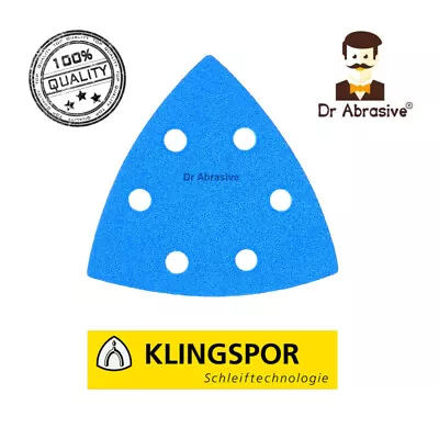 £8.99 • Buy Triangle 93mm Delta German Zirconia Sanding Sheets Pads For Bosch Klingspor PS21