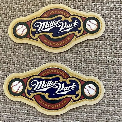 Vintage MILLER PARK - Milwaukee Wisconsin - Stickers/Decals (2) • $12.95