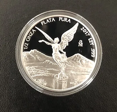 2017 Mexico 1/2 Oz Libertad Proof In Capsule .999 Fine Silver Half • $32