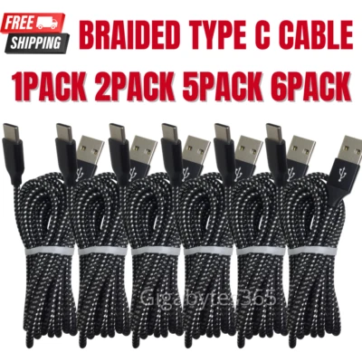 $12.99 • Buy 3M USB C Type C Fast Charger Cable Bulk Lot For Samsung Android Charging Cord