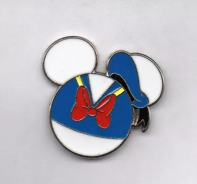Disneys Donald Duck Mickey Mouse Head Shape Individual Pin • $2.49