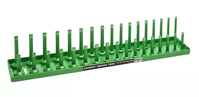 Hansen Global 1/2  Drive Socket Tray Holder Metric MM Standard Deep USA Green • $23.99