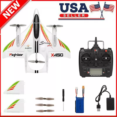 WLtoys XK X450 RC Airplane RC Glider Aircraft 2.4G 6CH 3D/6G RC Helicopters Toy • $135.99