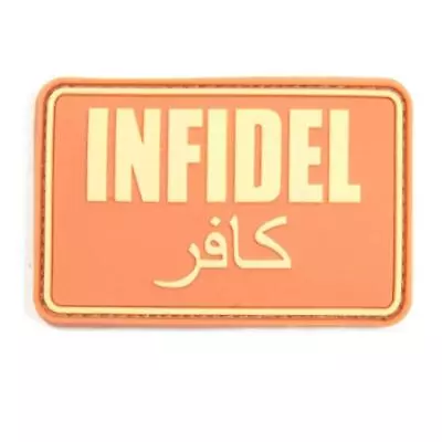 Airsoft PVC Infidel Patch Rubber Moral Vest Patch • £3.93