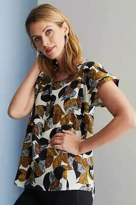 $22.11 • Buy Capture Linen Blend Cuff Sleeve Top Womens Clothing  Tops Tunic