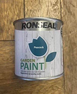 *BRAND NEW* Ronseal Peacock 250ml Outdoor Garden Paint Wood Brick Metal Stone • £7.49