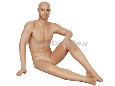 Male Sitting Pose Mannequin Manequin Manikin Dress Form Display #MZ-GLM1 • $189