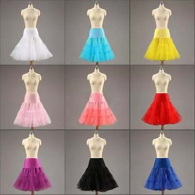 £11.98 • Buy Retro Underskirt 50s Swing Vintage Petticoat Rockabilly Tutu Fancy Net Skirt UK