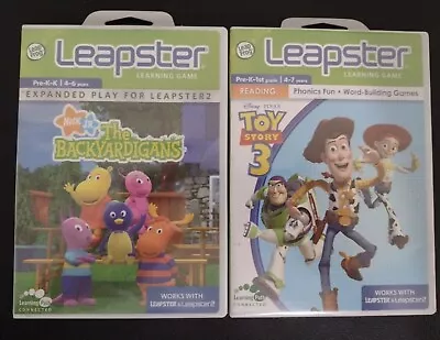 Leap Frog Leapster 2  Ages 4-7 THE BACKYARDIGANS TOY STORY 3 NEW SEALED • $42.74