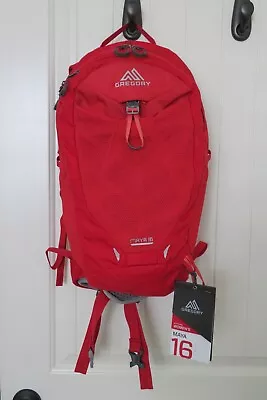 GREGORY Maya 16 Women's Backpack/Poppy Red/Hip Pockets/Used ONCE! CLEAN!! • $104.99