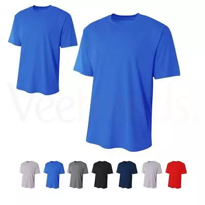 A4 Men's Moisture Wicking Short Sleeve T-Shirt N3234 XS-3XL • $9.02