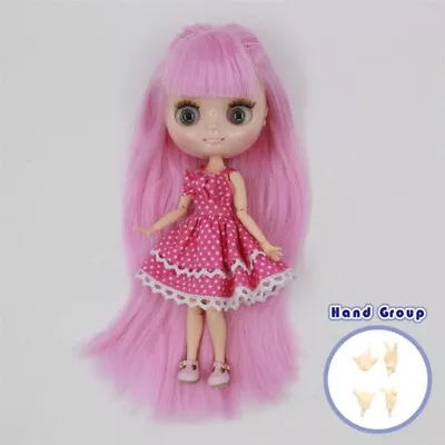 Full Set - Middie Blythe Doll 8  With Clothes Shoes BJD Pink Hair Shiny Face Toy • $56.52