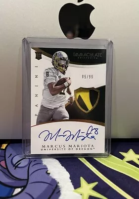 2015 Immaculate Collegiate Signature /99 Marcus Mariota RPA Rookie Patch Auto RC • $85