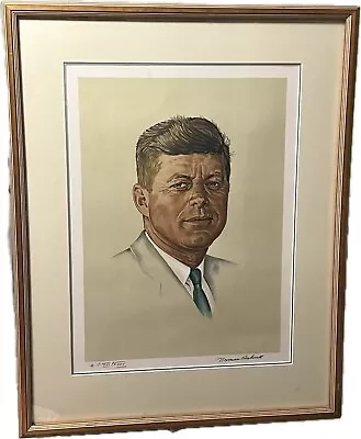 Norman Rockwell  JOHN F. KENNEDY  SIGNED LITHOGRAPH  XVI /XXXV Artist Proof • $2500