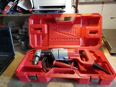 MILWAUKEE 3107-6 7 Amp 1/2  Corded Heavy Right-Angle Drill Kit • $169