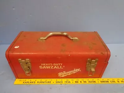 Vintage Milwaukee  Saw  Steel Metal Case Only Lunch Box Project • $49.99