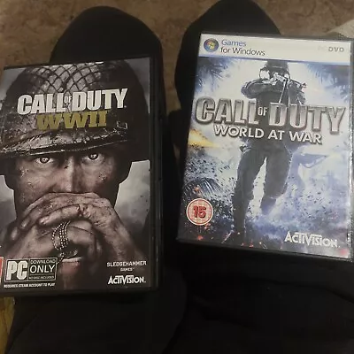 Call Of Duty Ww2/call Of Duty World At War Pc DVD No Disc  • £4