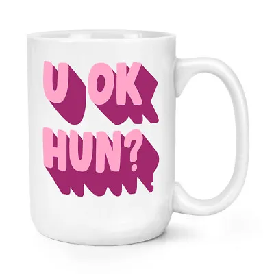 U Ok Hun 15oz Large Mug Cup Sarcastic Humour Rude Work Employee Boss Lazy • £12.99