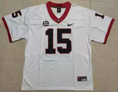 Carson Beck #15 Georgia Football White Jersey All Stitched All Sizes • $79.99