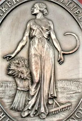 Art Deco Sterling Silver Medal 1929 Confectioners Bakers Exhibition London • $435