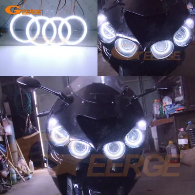 For Kawasaki Ninja ZX14 Zx14r ZZR1400 Ultra Bright COB Led Angel Eyes Halo Rings • $35.11