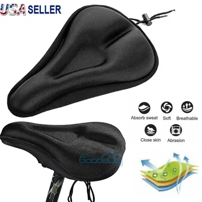 Bike Seat Cover Gel Comfort Cushion Cover Soft Padded Mountain Bicycle Saddle • $8.99