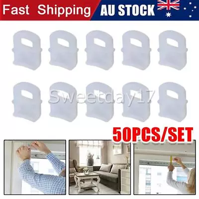 50pcs Caravan Mini Curtain Track Glides Boat Mobile Home RV Camper Van Slides OZ • $9.45