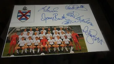 £9.99 • Buy Fulham Signed Team Picture  7x5 Inches 