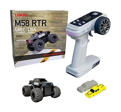 LDARC 1/58 Mini RC Cars RTR 2.4GHz，1:58 Desktop Monster Truck RC Crawle • $143.22