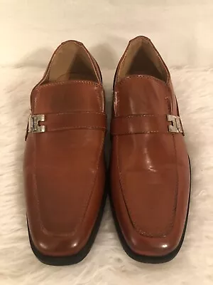 Felipe Stefano Youth Size 4 Cognac Loafers Brown • $14.99