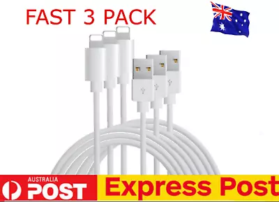 3 X Fast USB Cable Charger Charging For Apple IPhone  7 8 X 11 12 13 14 Ipad • $5.95