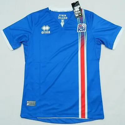 Iceland 2016-2017 Errea Home Shirt - S • £21.60