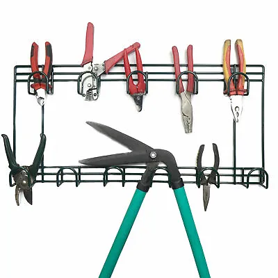 Garden Tool Rack Shed & Garage Wall Mounted Storage Fixings Included | M&W • £12.99