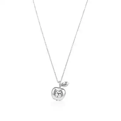 Marc Jacobs Quartz Silver Dial The Bauble Apple Pendant Ladies Necklace Watch • $126.49