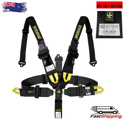 $175.68 • Buy Universal 5Point Cam Lock Quick Release Racing Seat Belt Safety Harness SFI NEW