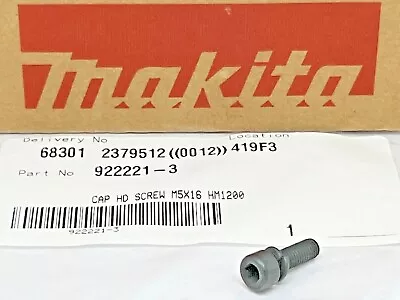 2xGenuine Makita Cap Hd Screw M5x16 HM1200 HM1303/4/17 HR5000K 2012NB 2704 6906 • £6.86