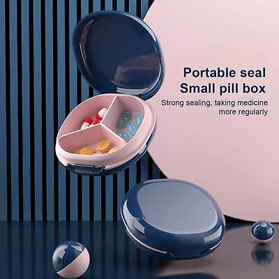 Pill Box Portable Non-slip Vitamin Holder Tablet Box Non-allergenic • $9.62