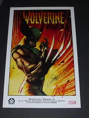 Wolverine Weapon X Art Print Signed By J Scott Campbell 11X17 • $49.99