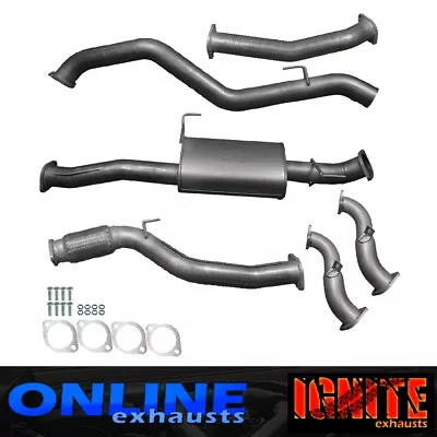 Holden Rc Colorado 07-12 Full Td 3l 3 Inch Exhaust No Cat / Muffler Silver • $640