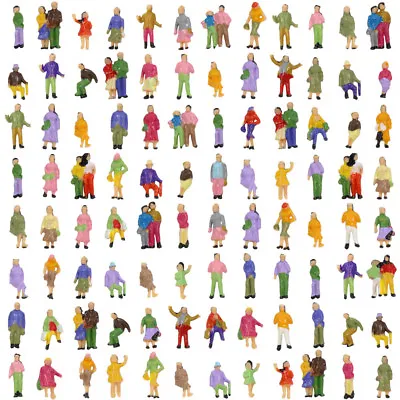 100pcs Model Trains N Scale 1:160 People Figures Passenger Seated Standing • $12.99