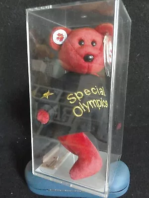 Authenticated Ty Beanie Baby In Case - I Love Canada Special Olympic Museum Qual • £35.99