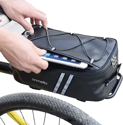 Waterproof Bicycle Rear Rack Seat Bag Bike Cycling Storage Pouch Trunk Pannier • $12.69