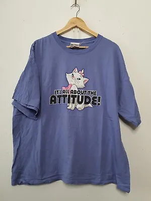 Disney Aristocats Marie Shirt Adult XXL Purple Attitude Slogan Cottage Sassy • $23.81